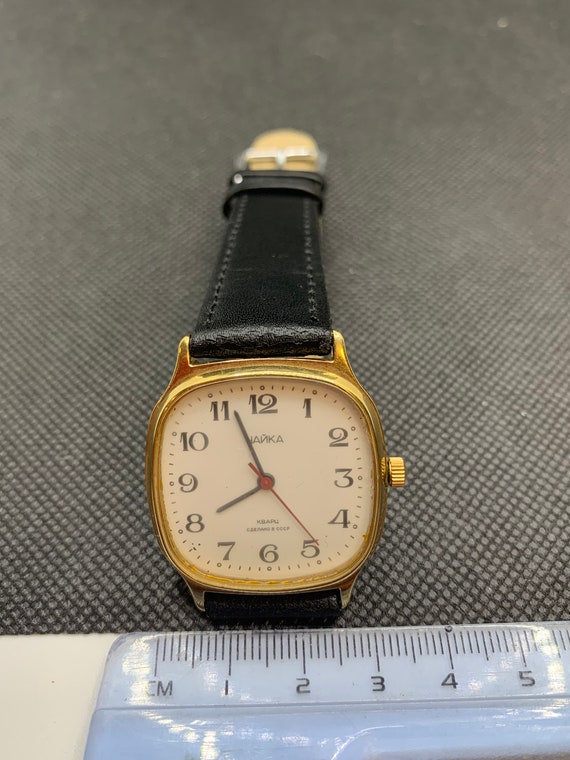 Soviet Vintage Wrist Watch Chaika Quartz AU. Rare… - image 7
