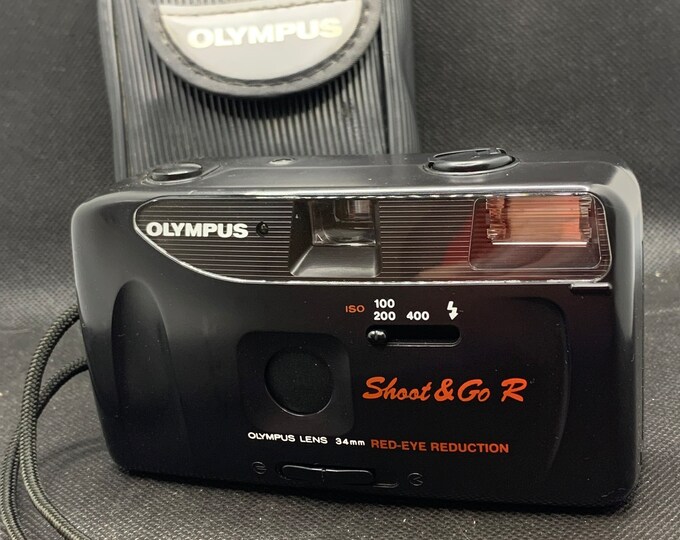 Vintage Camera Olympus Shoot and Go R, Film Camera Olympus 1990s, Point ...
