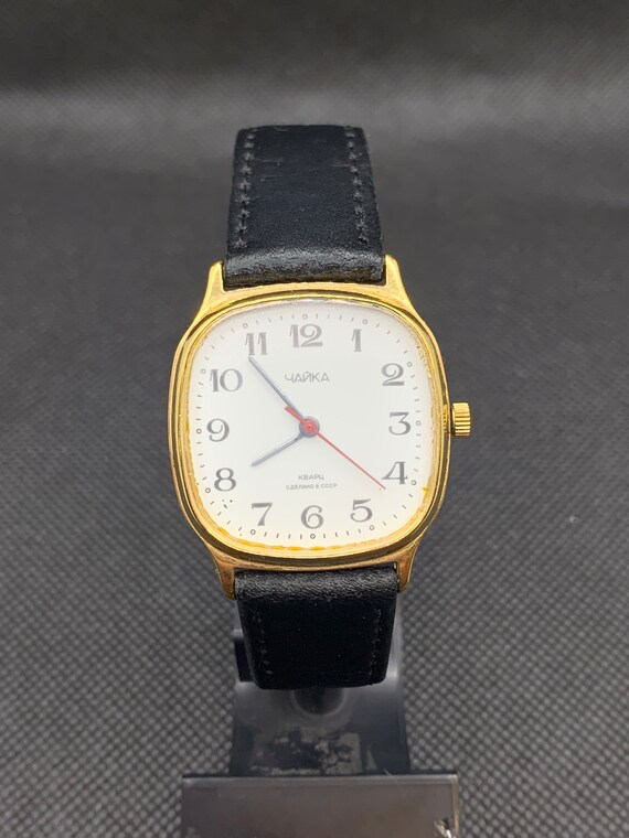 Soviet Vintage Wrist Watch Chaika Quartz AU. Rare… - image 2