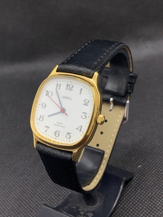 Soviet Vintage Wrist Watch Chaika Quartz AU. Rare… - image 3