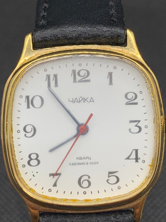 Soviet Vintage Wrist Watch Chaika Quartz AU. Rare… - image 5