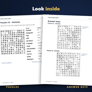 Navajo Word Search for Language Learners, Volume 1 | 60 Printable Puzzles with English Meanings | Hyperlinked PDF image 3