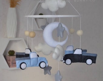 Baby mobile boy Cars mobile Transport mobile nursery mobile crib mobile pickup mobile Boy nursery decor Gift for newborn baby boy