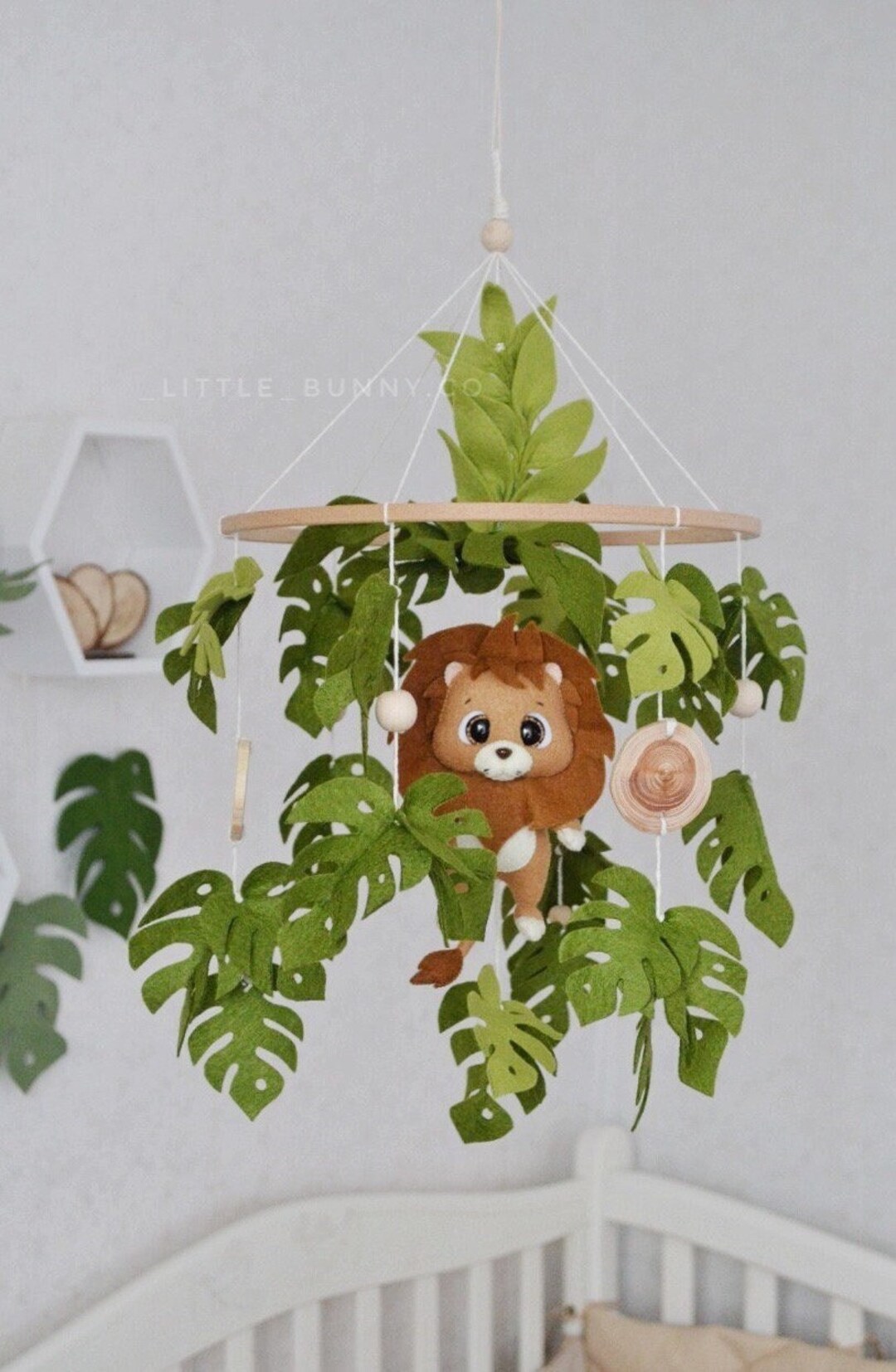 Safari Baby Mobile, Baby Cat Mobile Lion, Jungle Animals Mobile