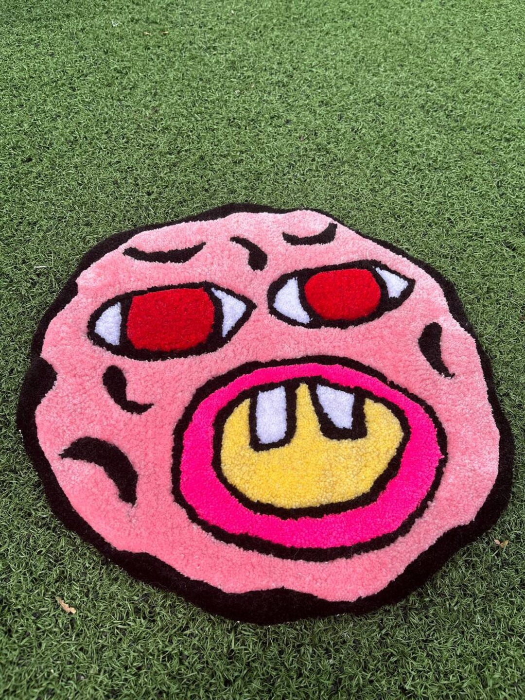 Rug Custom Handmade Cherry Bomb Etsy