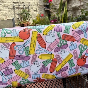 Arts Supplies HALF a YARD Back to School Fabric
