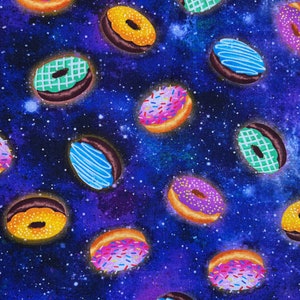 Galaxy Donuts Fabric