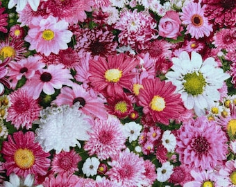 Pink Blossom Floral Fabric