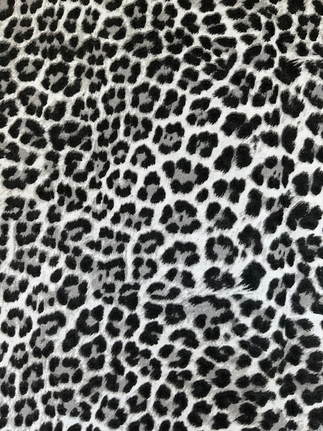Grey Cheetah Print Fabric - Etsy