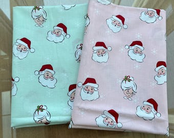 Santa snd Mrs. Claus Christmas Fabric