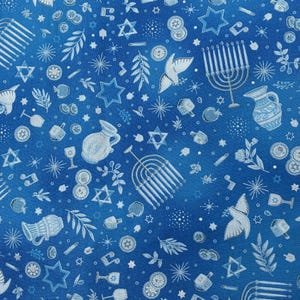 Hanukkah HALF a YARD Fabric