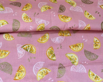 Pink Lemon Fabric