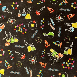 Back to School Chemistry Fabric