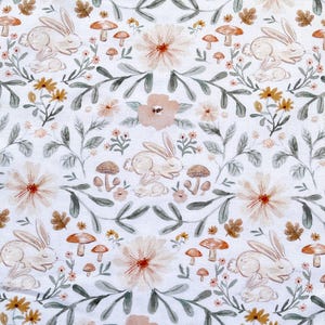 Hybernating Bunnies Spring Fabric
