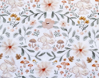 Hybernating Bunnies Easter Fabric