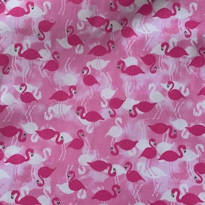 Flamingo Paradise HALF a YARD Summer Fabric