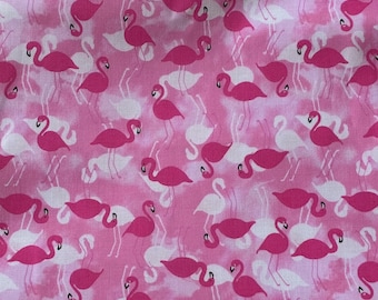 Flamingo Paradise HALF a YARD Summer Fabric