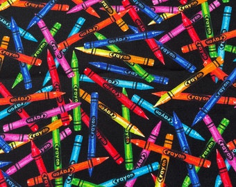 Rainbow Crayons Back to School, Teacher Fabric