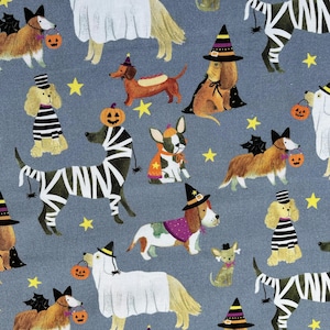 Halloween  Cute Spooky Dog Fabric