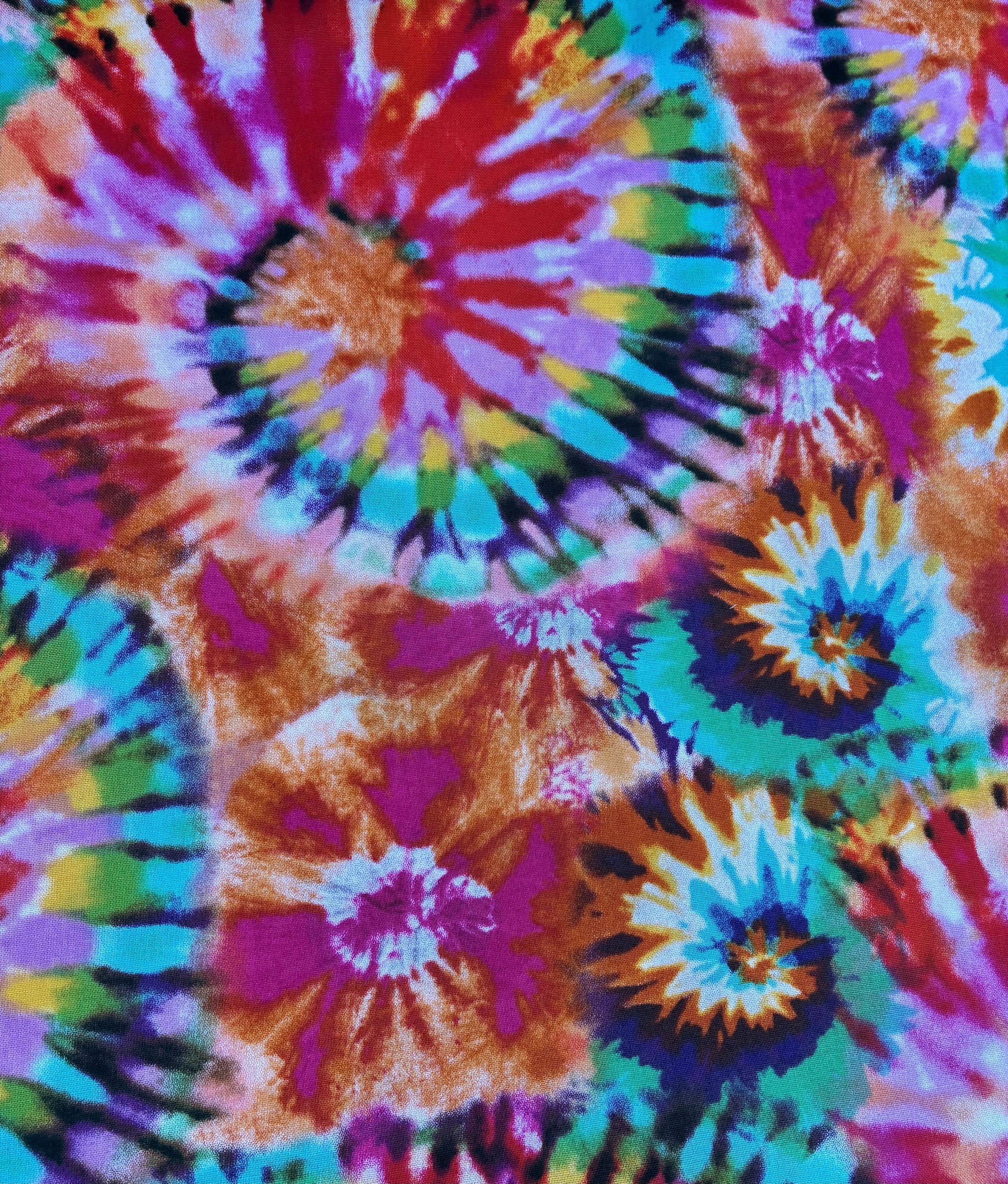 Rainbow Tie Dye Fabric - Etsy