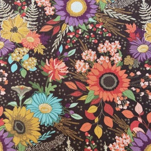 The Awe of Autumn Sunflower Fall Fabric