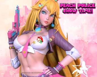 Peach Police - unpainted : OXO3D