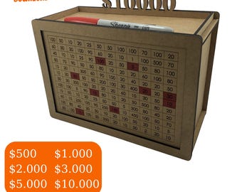 Target Piggy Bank SVG Laser Cut File: Money Box for Glowforge (Digital Download)