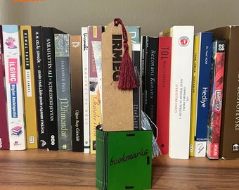 Book Shaped Bookmark Holder SVG File: Bookshelf Decor (Digital Download)