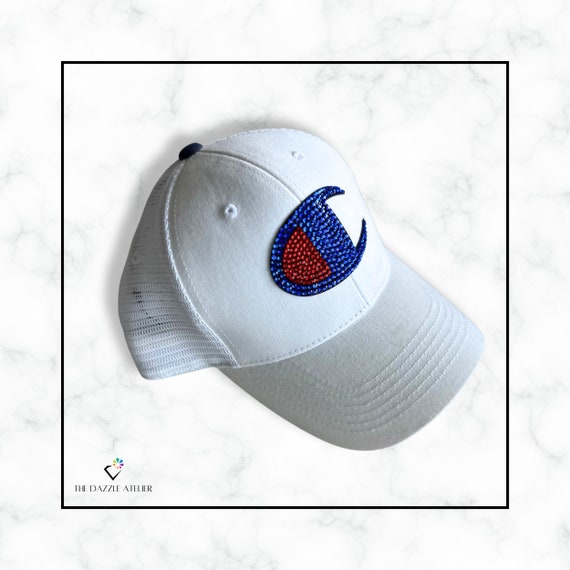 Bedazzled Champion Fashionista Snapback Hat - Gorgeous Bling Logo Champion | Accessories | Bedazzled Champion Fashionista  main image 2