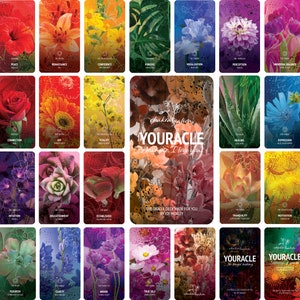 Chakra Floral Oracle-kaarten: alle drie de pakketten zijn bij de aankoop inbegrepen