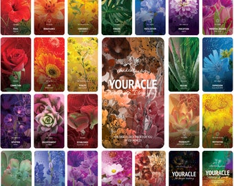 Chakra Floral Oracle Cards—All three packs included in purchase