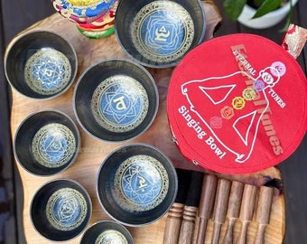 セブンチャクラ フルムーンシンギングボウルセット - ハンド