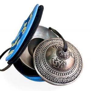 Premium 3.25-Inches Professionally Tuned Tingsha Bell for Healing and Sound Therapy from Nepal. Tibetan Healing Chime Cymbals.