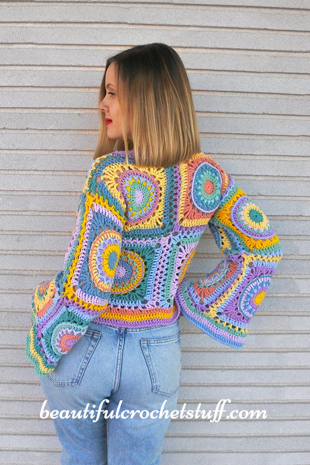 Crochet Boho Sweater PDF Pattern: Crochet Boho Top, Crochet