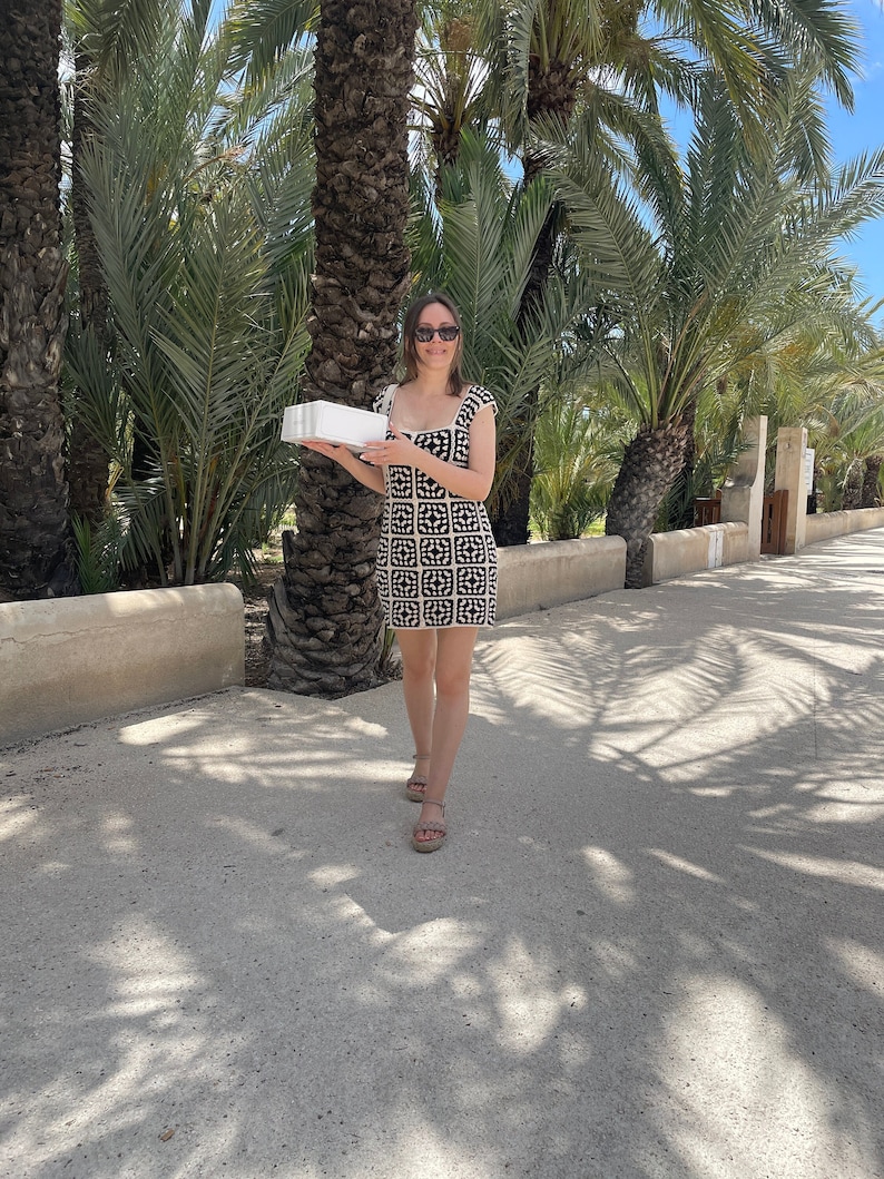 Crochet Granny Square Dress Pattern – Cotton Summer Dress (PDF Pattern ...