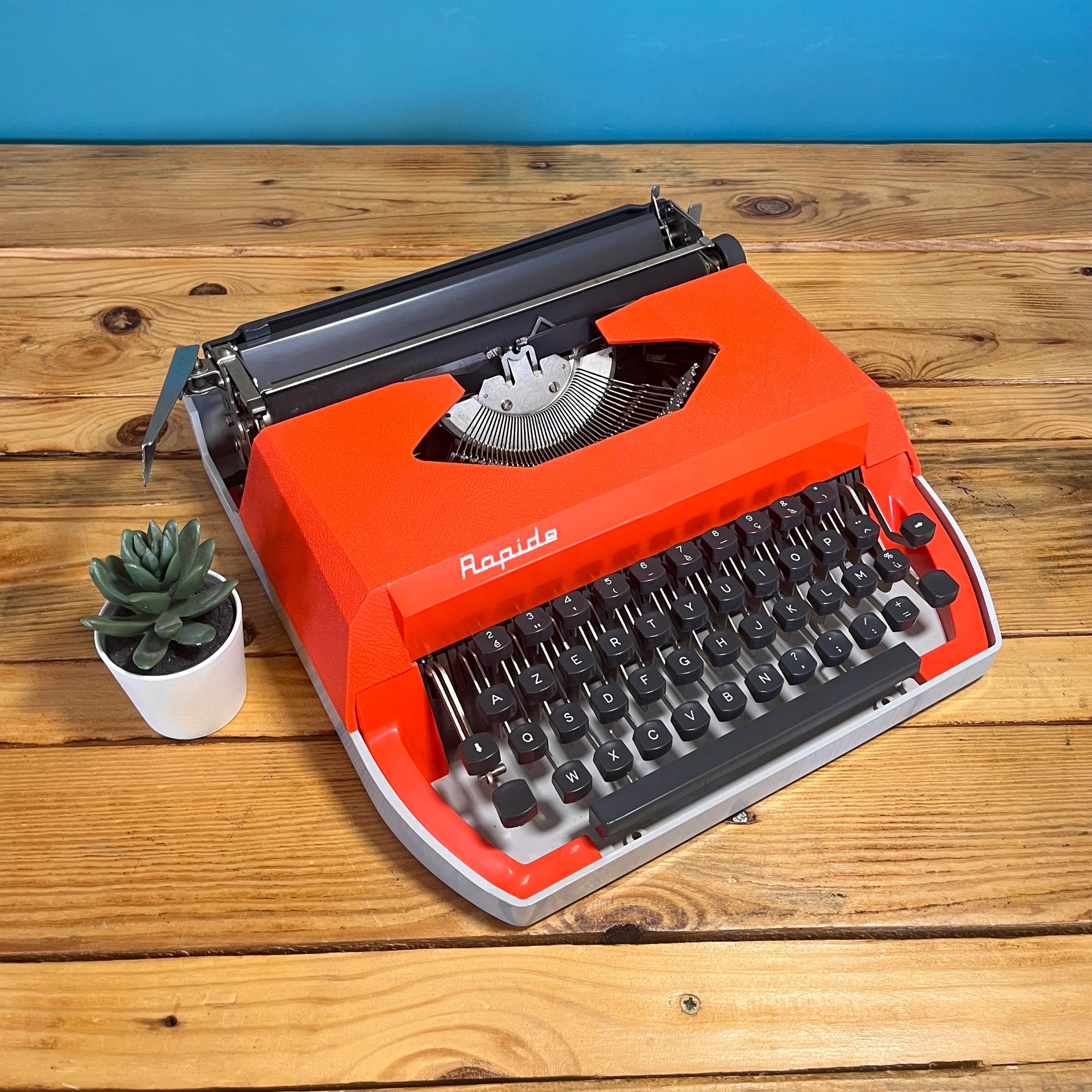 HERMES BABY タイプライター オレンジ　ヴィンテージ　動作品 Hermes Baby Typewriter Orange - Etsy