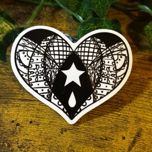 Suit of hearts sticker