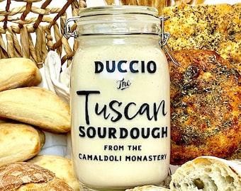 Up to 1,000 years old! Sourdough Starter from Tuscan monastery, authentic Italian sourdough, great present, great for pizza, bread, rolls!