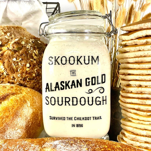 Authentique levain au levain de mineur d'or d'Alaska de 128 ans : j'ai survécu à la piste Chilkoot, du Yukon Bonanza Goldrush