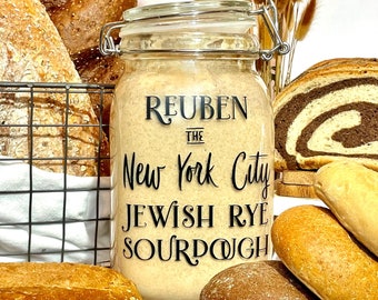 New York JEWISH RYE sourdough starter: 100 years old, Authentic Wheat Rye sourdough starter from NYC! Perfect present. Great for sandwiches!
