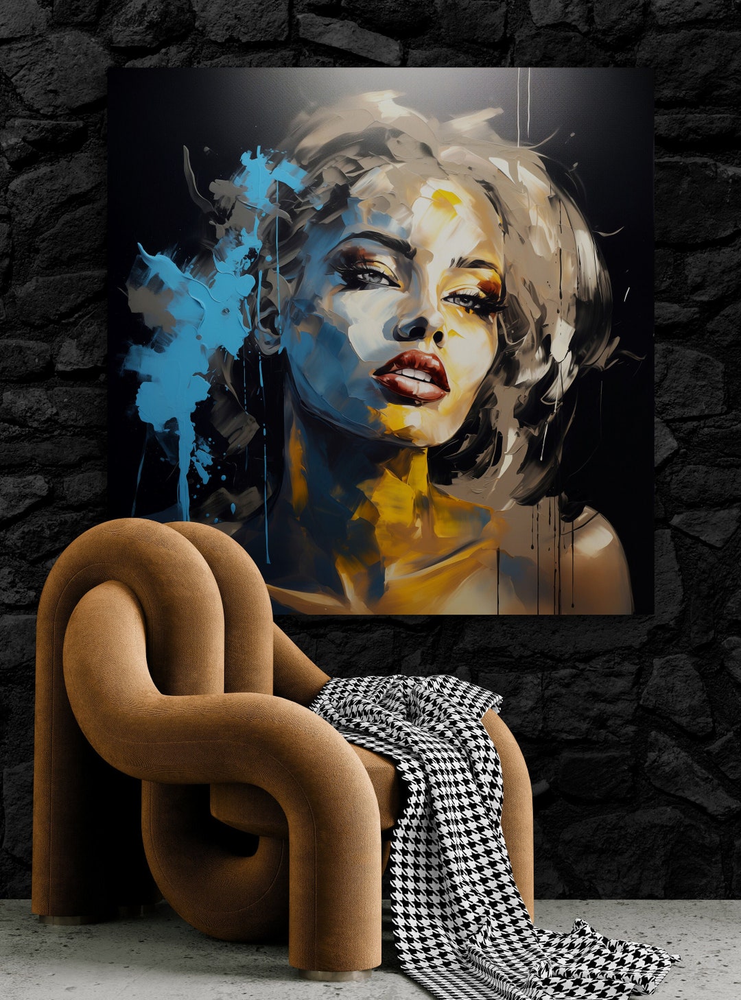 Sensual Blonde Woman. Wall Art, Woman Artwork, Beautiful Woman, Women