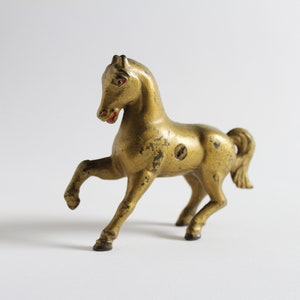 Antique Cast Iron Prancing Horse Bank / Early 1900s / Collectables