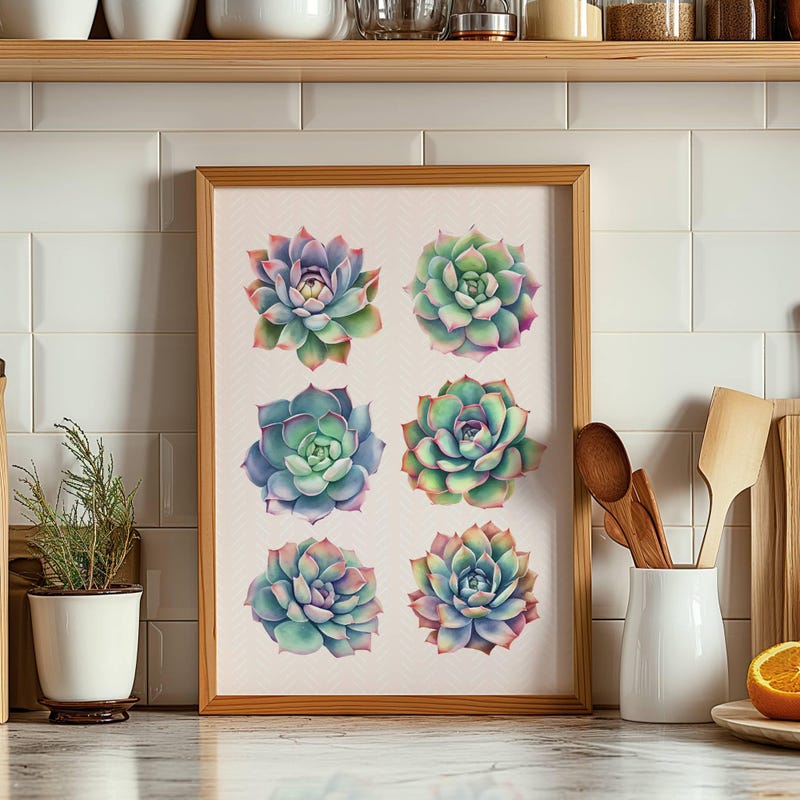 Succulent Wall Art - Etsy