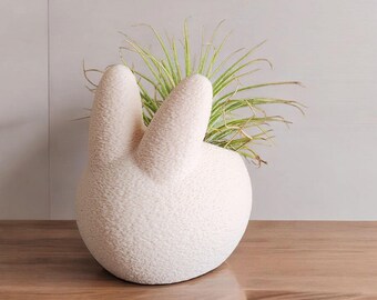 Osterhase Fuzzy Teelicht, Sukkulenten Halter Dekor