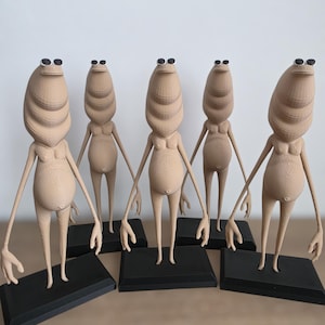 Figura impresa en 3D de Marcus el Gusano