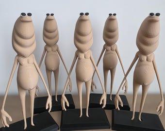 Figurina stampata in 3D di Marcus il verme