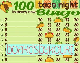 100 tablica bingo wta