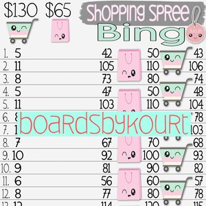 130 wta bingo board