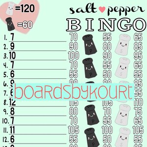120 wta bingo board