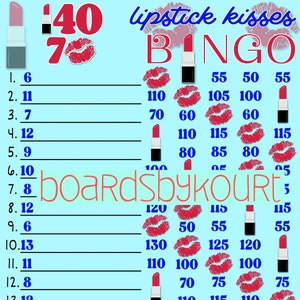 140 wta bingo board